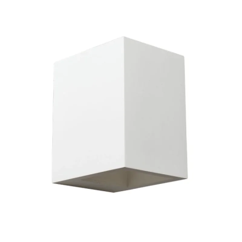 Стенно осветление (аплици) Gypsum G85231W – ACA Lighting гипсов аплик в бял, 1X40W