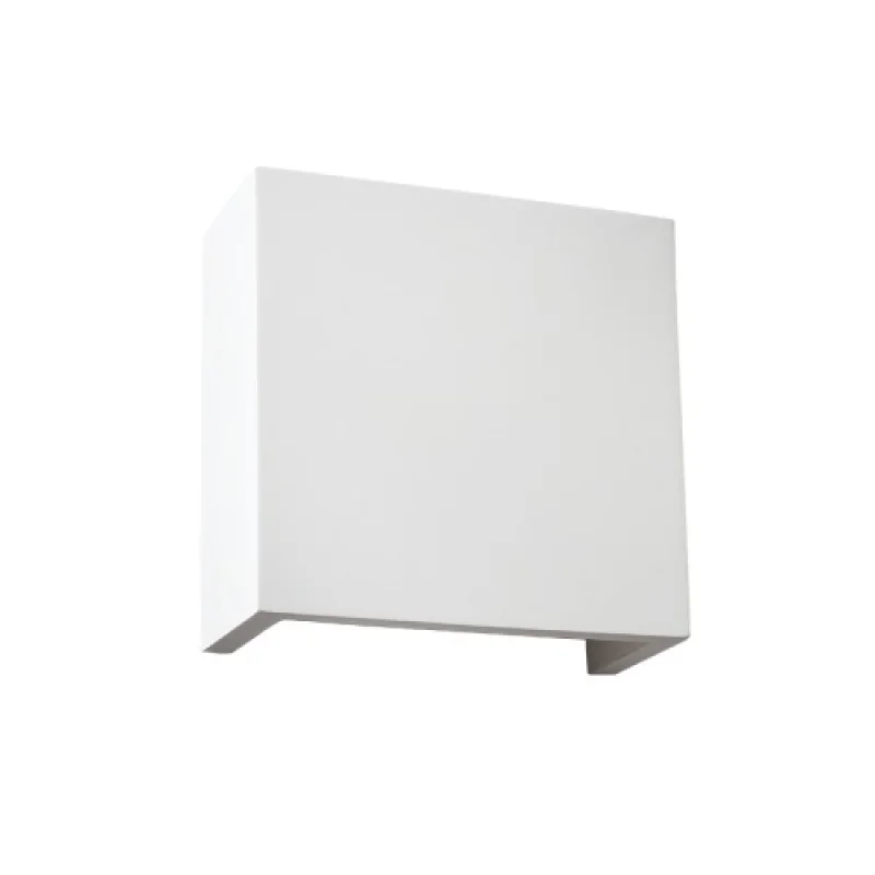 Стенно осветление (аплици) Gypsum G85261W – ACA Lighting гипсов аплик в бял, 1X40W