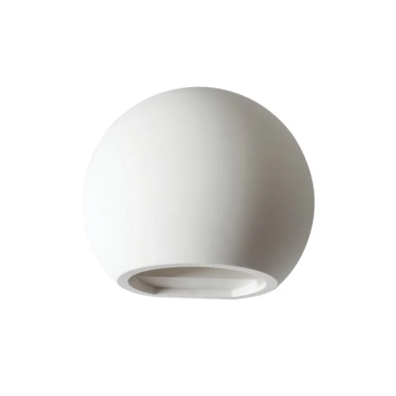 Wall Lights Gypsum G85311W – ACA Lighting plaster wall light in white, 1X40W