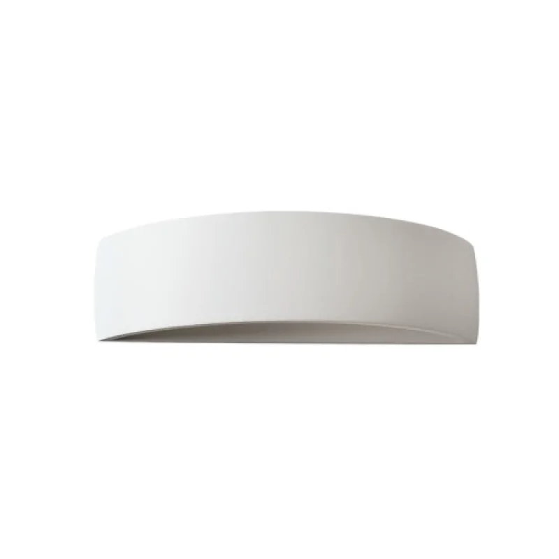 Wall Lights Gypsum G85361W – ACA Lighting plaster wall light in white, 1X40W