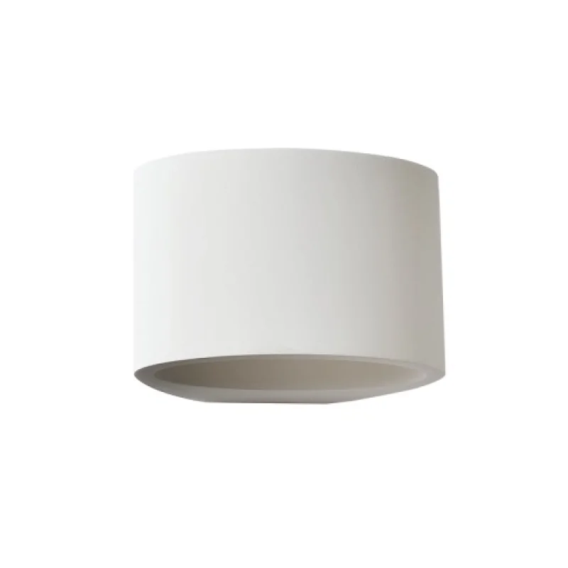 Wall Lights Gypsum G85371W – ACA Lighting plaster wall light in white, 1X40W
