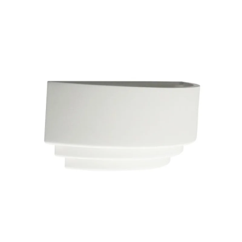 Стенно осветление (аплици) Gypsum G85541W – ACA Lighting гипсов аплик в бял, 1X60W
