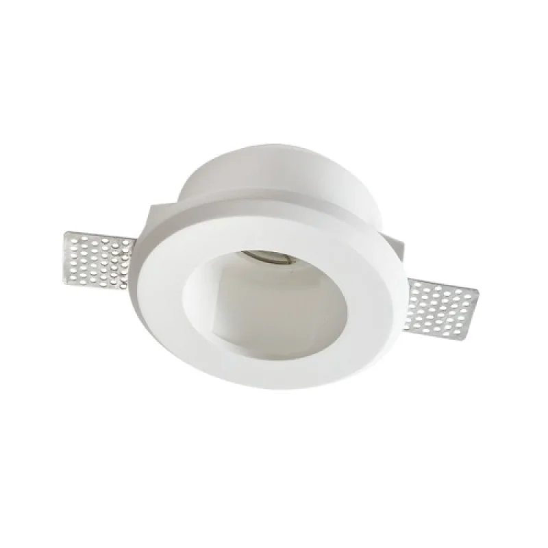 Луни за вграждане Gypsum G90021C – ACA Lighting гипсова луна за вграждане в бял, 1X35W
