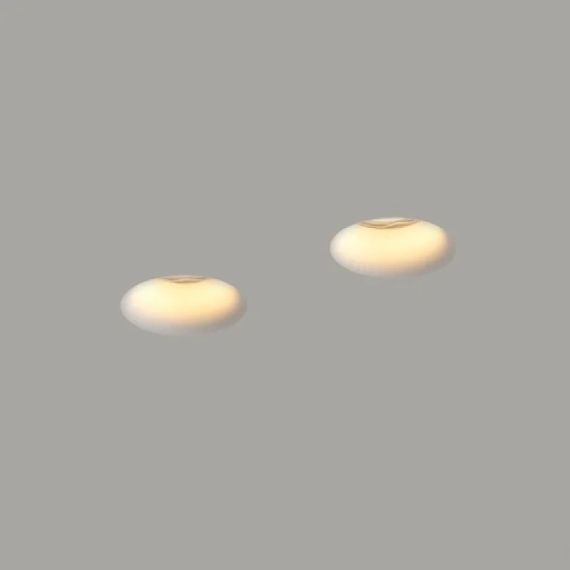 Remi GYP G90032D – ACA Lighting гипсова луна за вграждане в бял, 2X10W