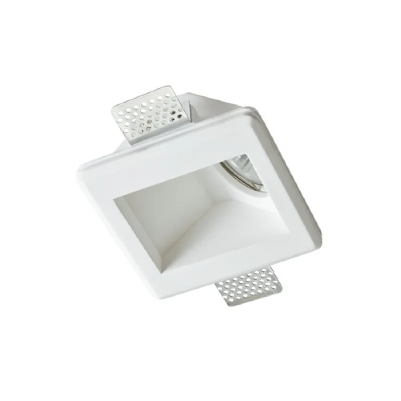 Луни за вграждане Gypsum G90061C – ACA Lighting гипсова луна за вграждане в бял, 1X35W