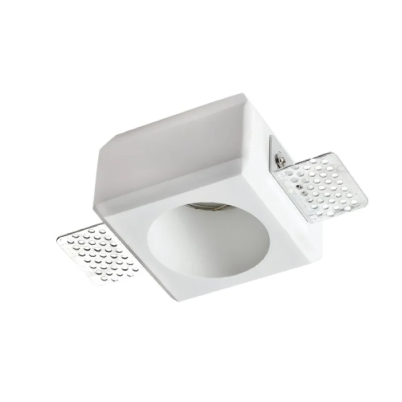 Recessed Downlights Gypsum G90271C – ACA Lighting plaster downlight for recessed mounting in white, 1X35W