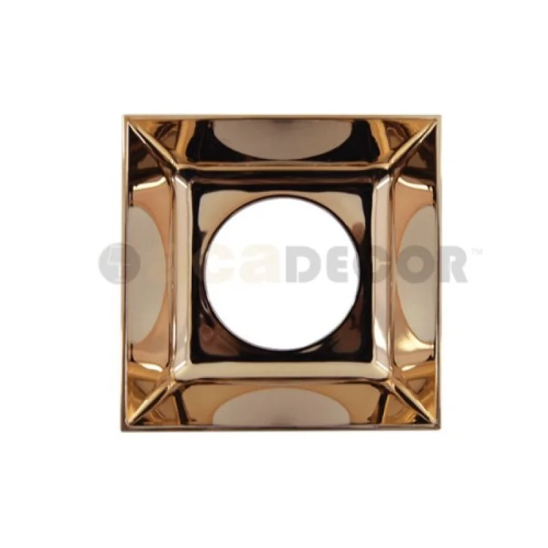 + R90461 G90461C – ACA Lighting plaster downlight for recessed mounting in white, 1X35W