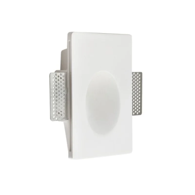 Луни за вграждане ACA Lighting G8009LED – гипсова LED луна за вграждане в стена в бял, 1,5W, 3000K