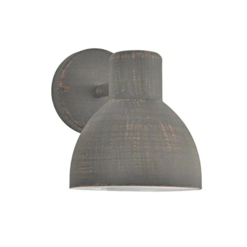 Външно стенно осветление Bero BEROM1WR – ACA Lighting градински аплик в ръждиво кафяв, 1X15W