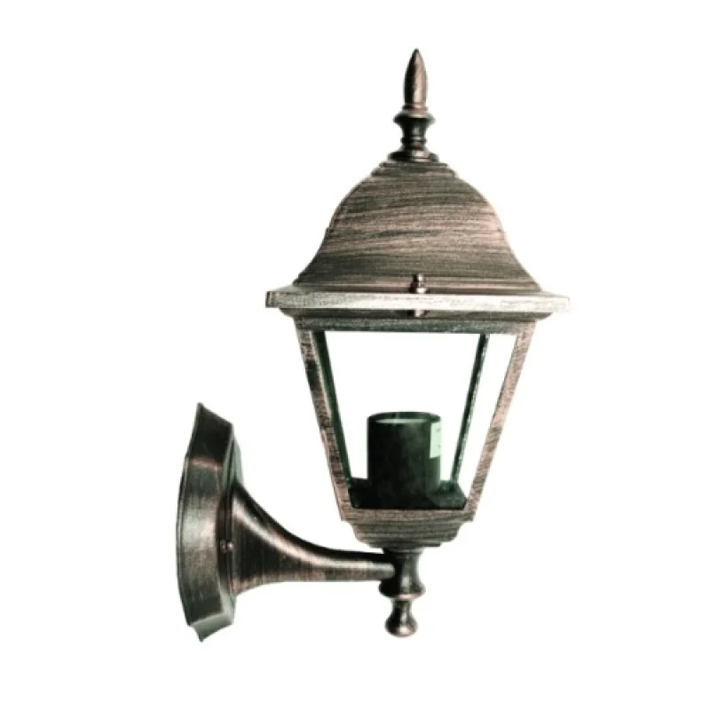 Външно стенно осветление Square WALL GARDEN HI6041R – ACA Lighting градински аплик в антично кафяв, 1x40W