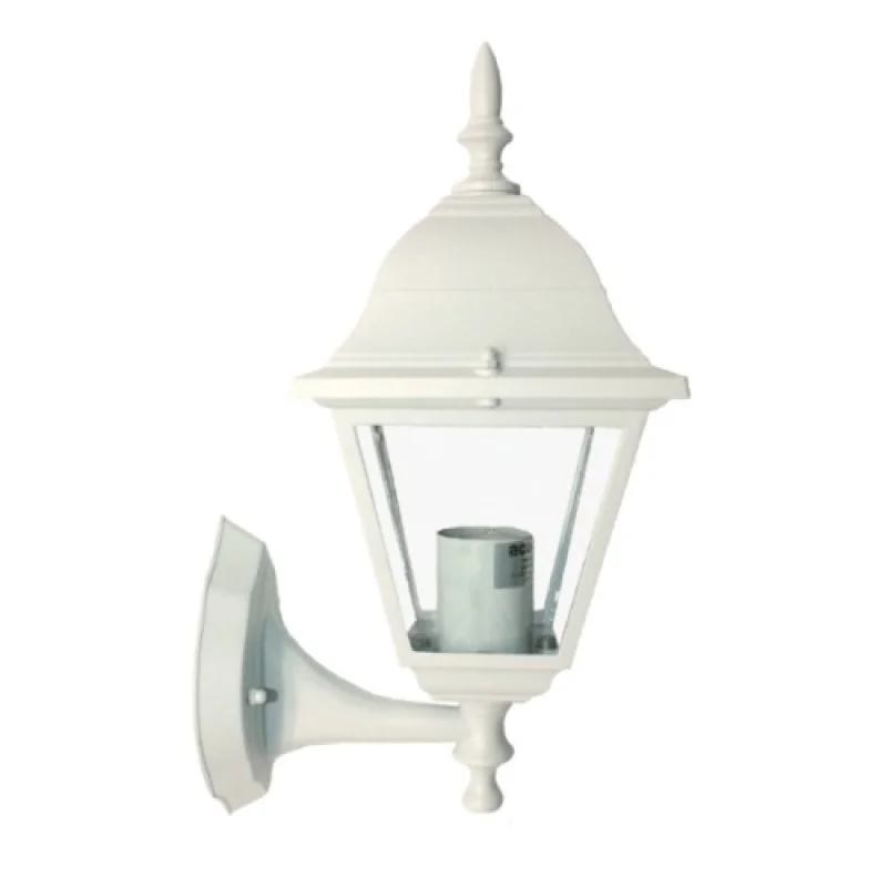 Outdoor Wall Lights Square WALL GARD HI6041WMS – ACA Lighting garden wall light in white, 1x40W