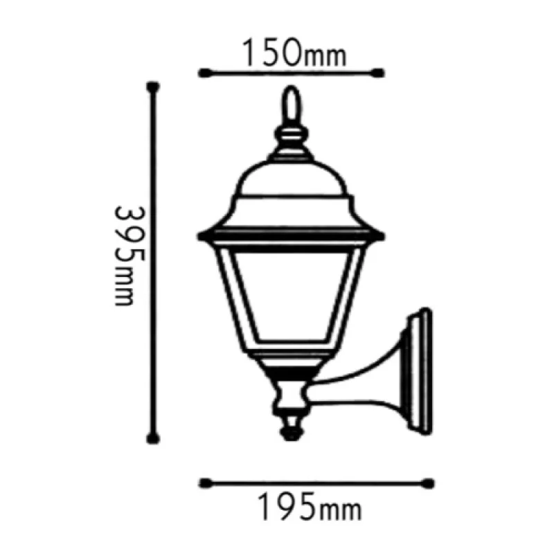Square WALL GARD HI6041WMS – ACA Lighting garden wall light in white, 1x40W