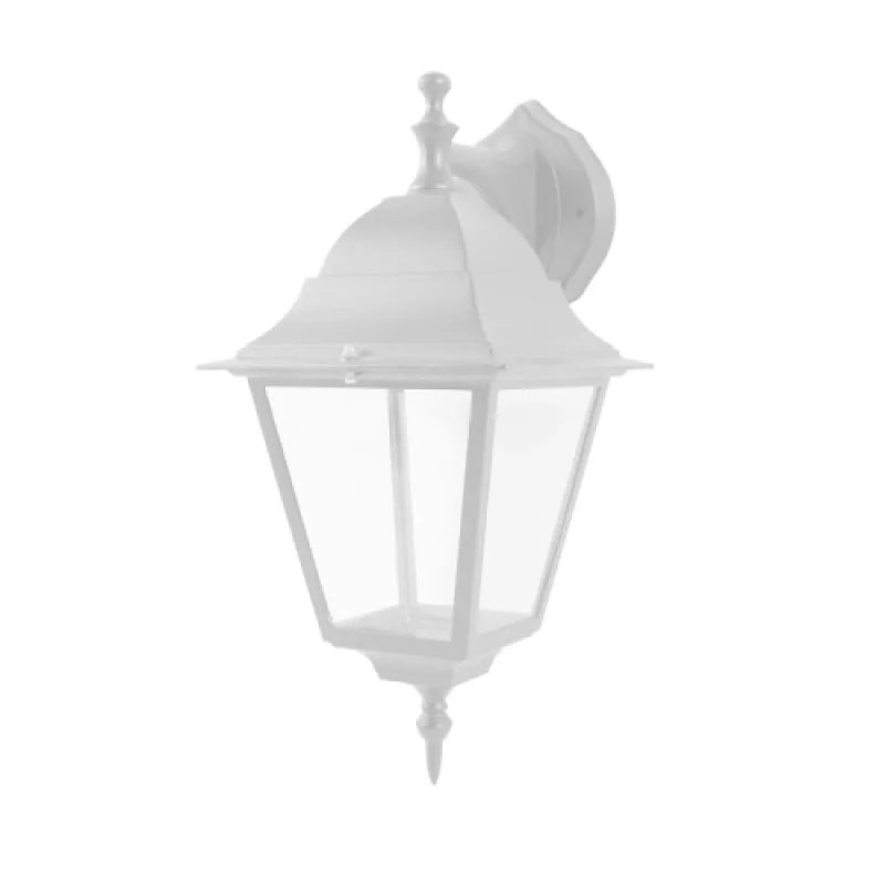 Outdoor Wall Lights Square WALL GARD HI6042WMS – ACA Lighting garden wall light in white, 1x40W