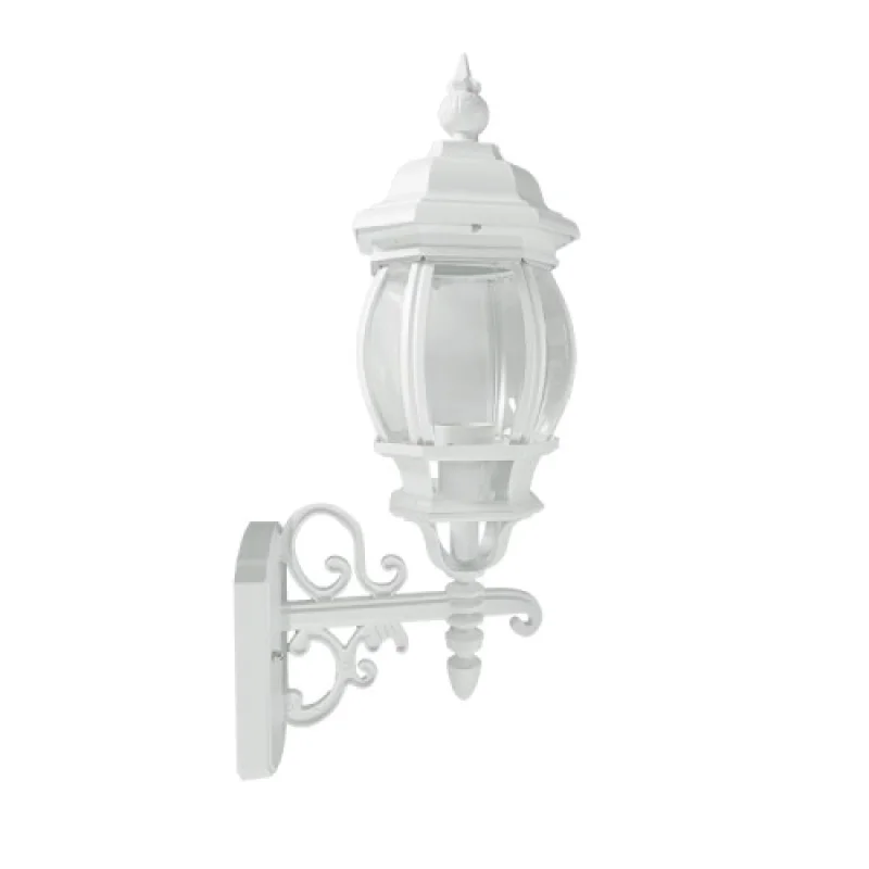 Wall GARDEN LAMP HI6189WMS – ACA Lighting garden wall light in white, 1x20W