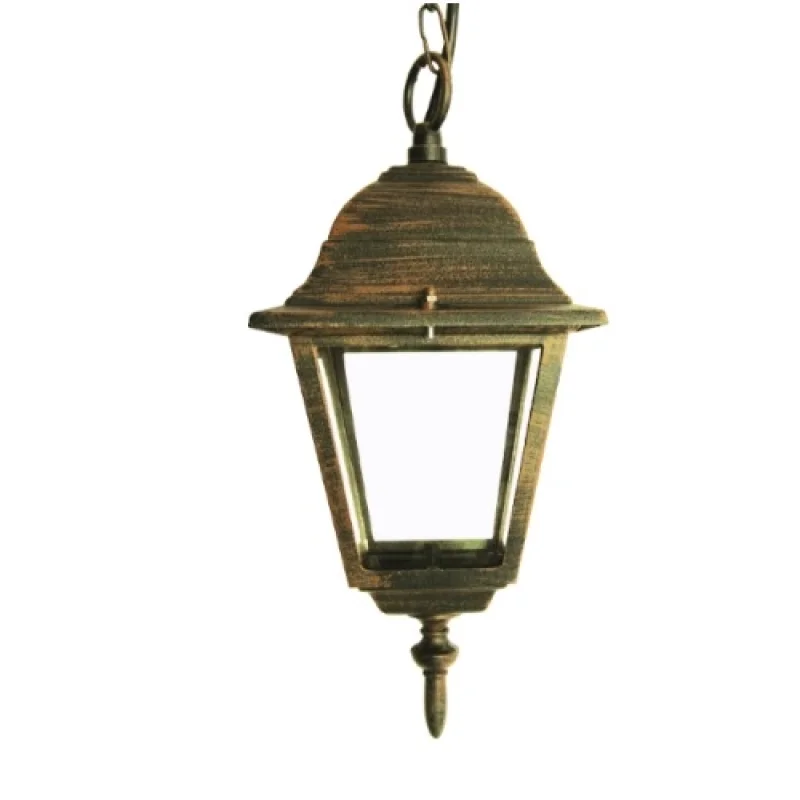 Outdoor Pendants Square PENDANT GA HI6045R – ACA Lighting garden pendant in antique brown, 1x40W