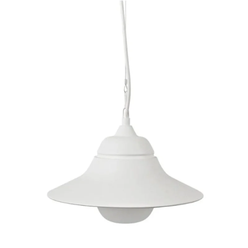Outdoor Pendants Julie JULIE1PWH – ACA Lighting garden pendant in white, 1X60W