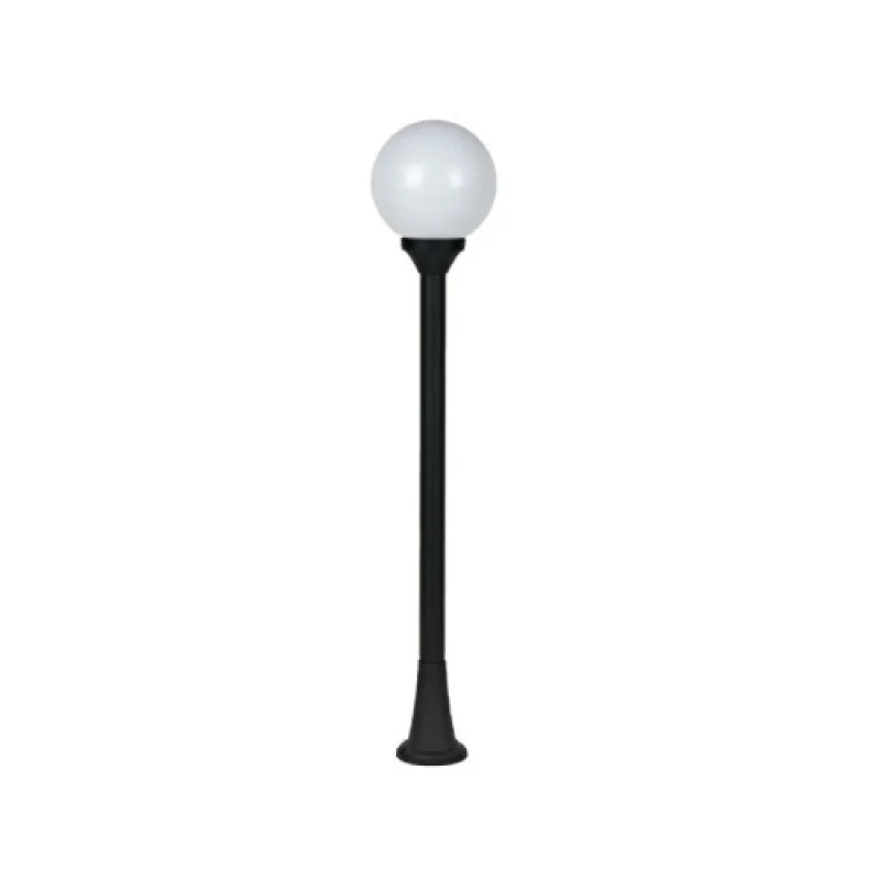 Външни стоящи лампи Garden PLGM5B – ACA Lighting градински стълб в черен, 1X40W, IP44
