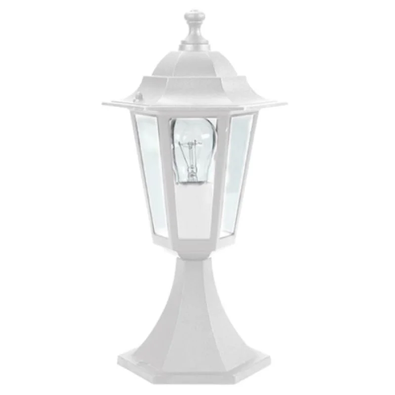 Bollard Lights Hexagon BOLLARD LAM PLGQ3W – ACA Lighting garden bollard in white, 1x40W