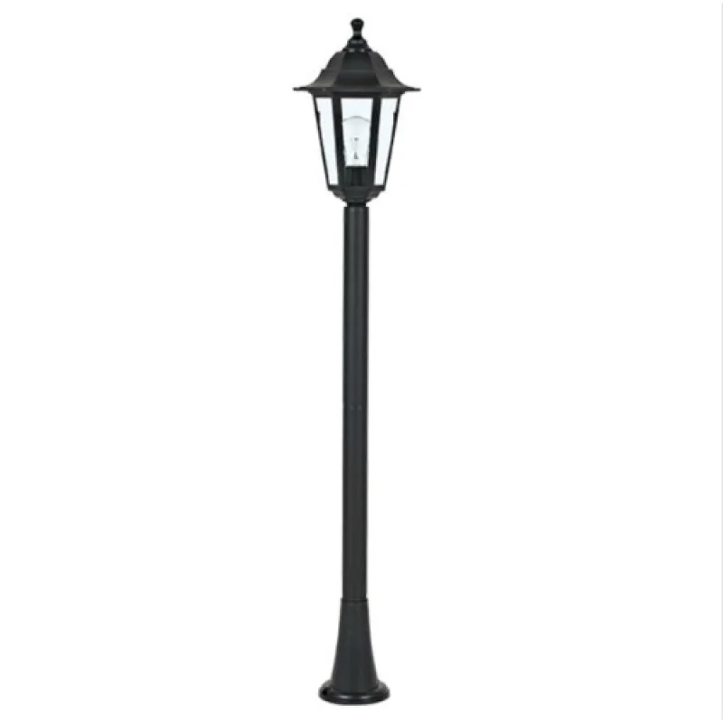 Bollard Lights Hexagon BOLLARD LAM PLGQ5B – ACA Lighting garden bollard in black, 1x40W