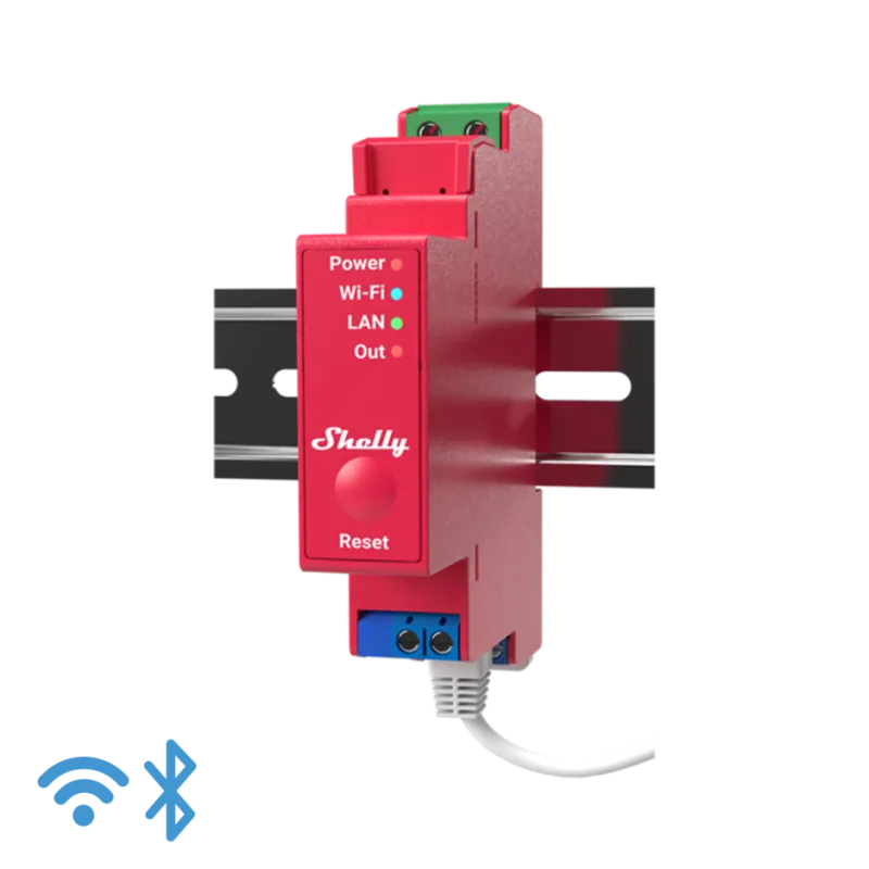 Импулсно Smart реле 1х On/Off 16A с мерител за DIN монтаж Shelly PRO 1PM