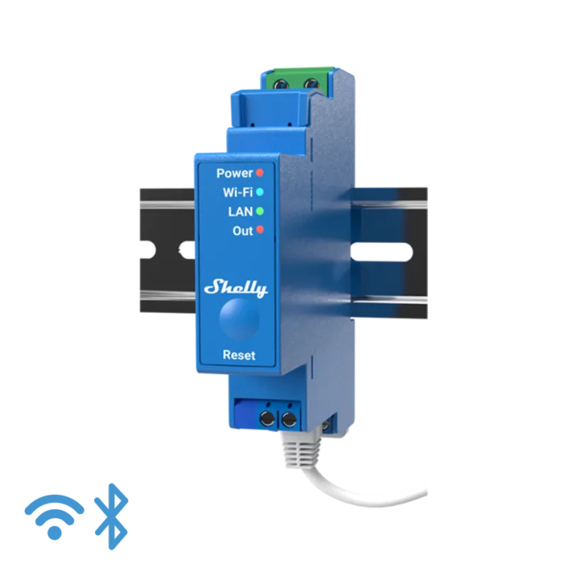 Импулсно Smart реле 1х On/Off 16A за DIN монтаж Shelly PRO 1