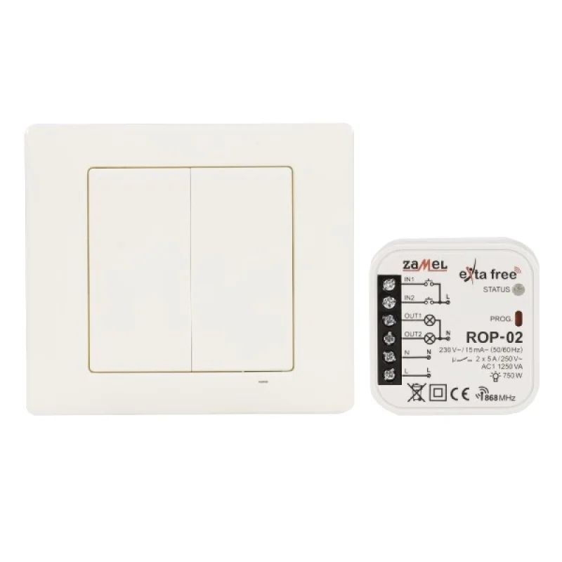 Radio & Wi-Fi Set 2 channel radio lighting - Zamel RZB-04