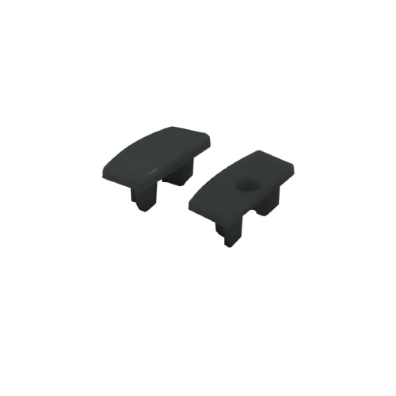 Pendant Lights E EP109B – ACA Lighting end caps for aluminium profile p109b in black