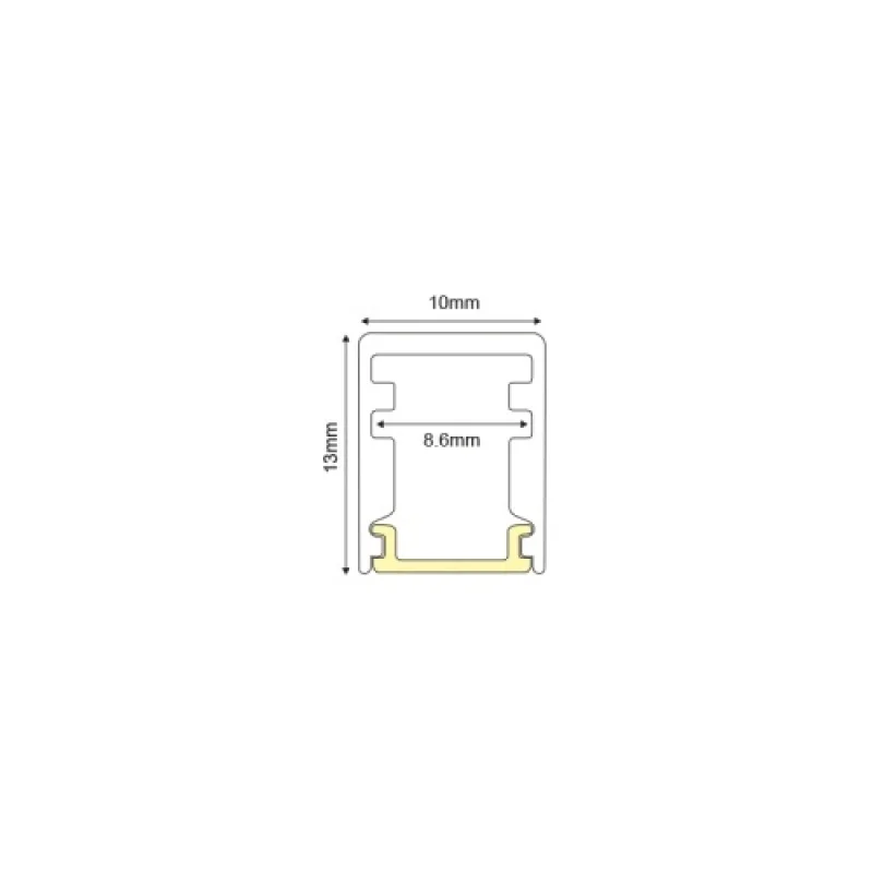Ep EP162 – ACA Lighting end caps for aluminium profile p162 in white