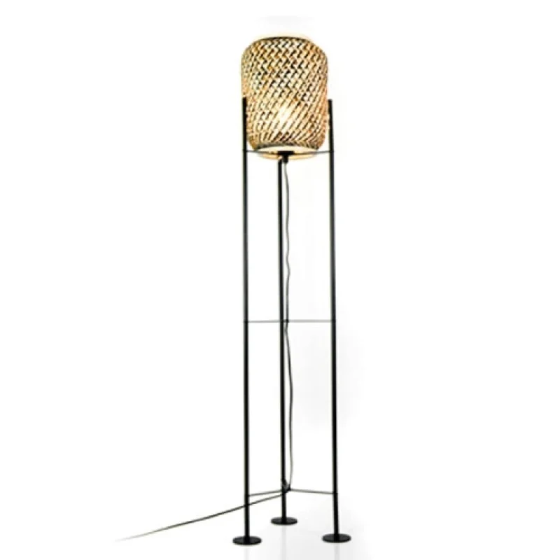 Подови лампи (Лампион) Sahara AR3191F145NB – ACA Lighting лампион в черен, 1X60W