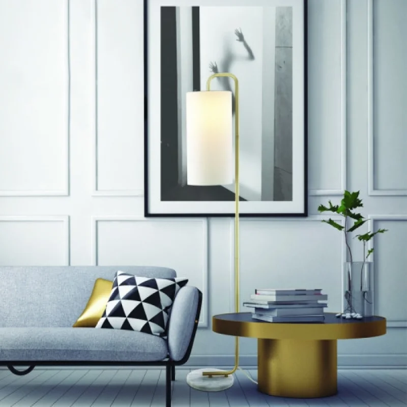 Osaka ML121811F – ACA Lighting floor lamp in matt brass, 1X20W