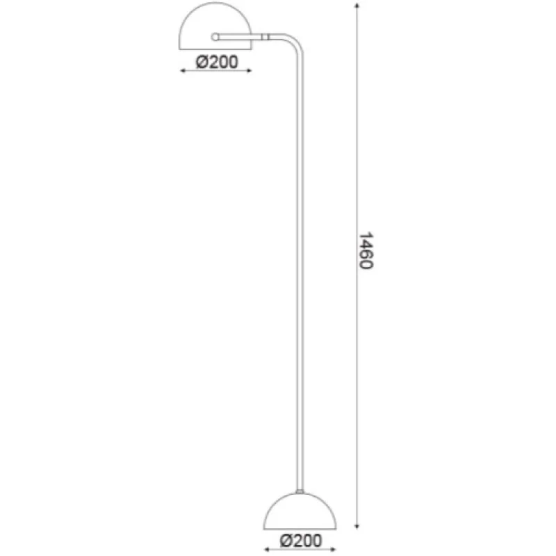 Oceanus ML306061F – ACA Lighting лампион в бял, 1X60W