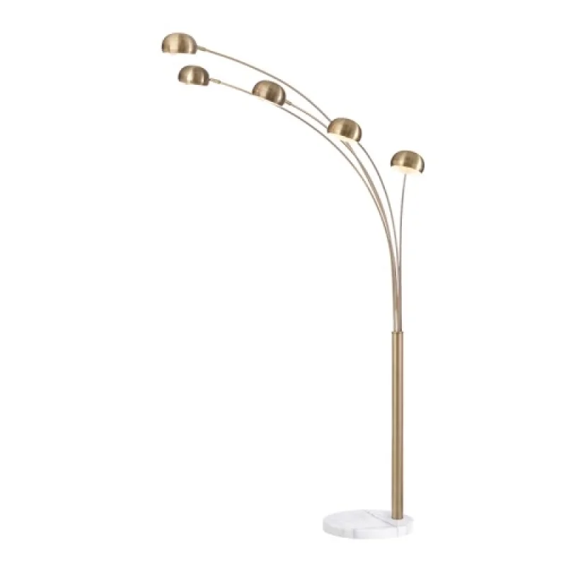 Подови лампи (Лампион) Markella ML312461FB – ACA Lighting лампион в бял, 5X60W
