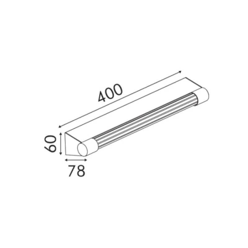 Imperial BRONZE 9W 3 BD374400WBR – ACA Lighting LED аплик в бронз, 9W, 3000K