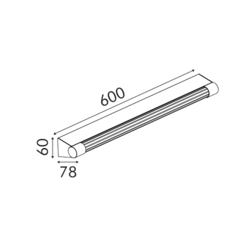 Imperial BRONZE 12W BD374600WBR – ACA Lighting LED wall light in bronze, 12W, 3000K
