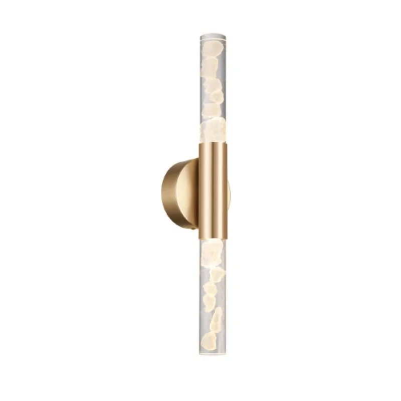 Стенно осветление (аплици) Oasis SATIN BRASS WA CN2W13PGCCT – ACA Lighting LED аплик в матиран месинг, 13W, 2700K