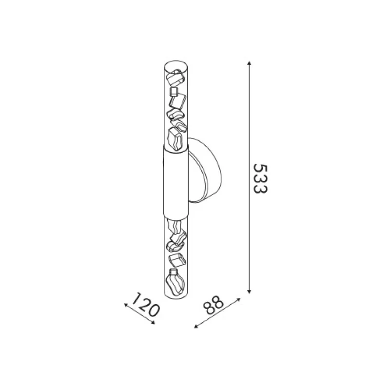 Oasis WHITE WALL LAM CN2W13PWCCT – ACA Lighting LED wall light in white matt, 13W, 2700K