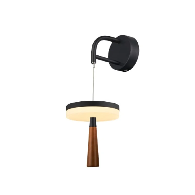 Стенно осветление (аплици) Asian BLACK WALL LAM CNW11WBKCCT – ACA Lighting LED аплик в черен мат, 11W, 2700K