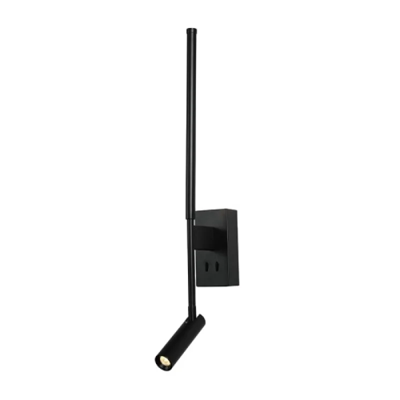 Стенно осветление (аплици) Concerto 5W + 3W 300 HM616LEDWBK – ACA Lighting LED аплик в черен мат, 8W, 3000K
