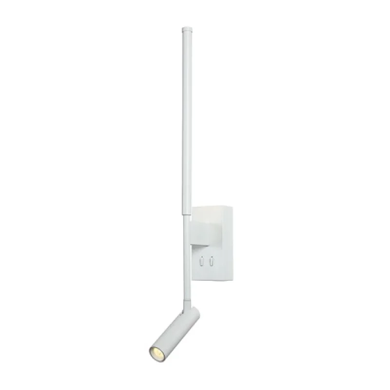 Стенно осветление (аплици) Concerto 5W + 3W 300 HM616LEDWWH – ACA Lighting LED аплик в бял мат, 8W, 3000K