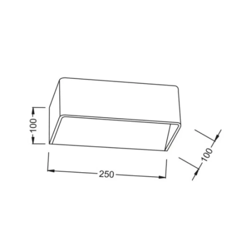 Nephele L35037LWD – ACA Lighting LED аплик в тъмно дърво, 2X3W, 3000K