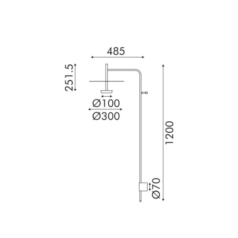 Maison BLACK 9W 3000 OKN5013W2BK – ACA Lighting LED аплик, 9W, 3000K