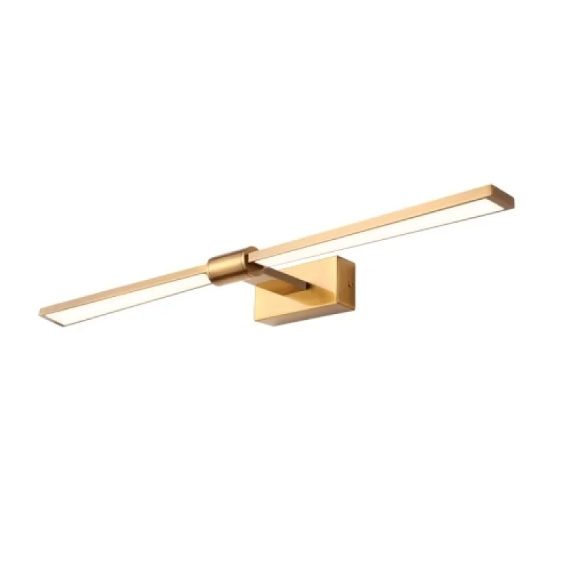 Wall Lights Papigion SATIN BR PN1403LEDW61BR – ACA Lighting LED wall light in matt brass, 12W, 3000K