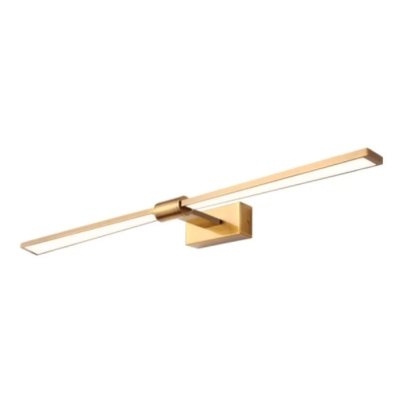Wall Lights Papigion SATIN BR PN1403LEDW81BR – ACA Lighting LED wall light in matt brass, 18W, 3000K