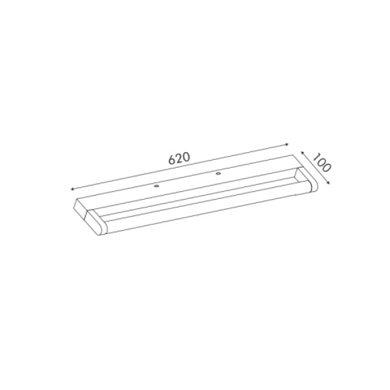 Bati SATIN BRASS 12 PN283LED62BR – ACA Lighting LED аплик в матиран месинг, 12W, 3000K