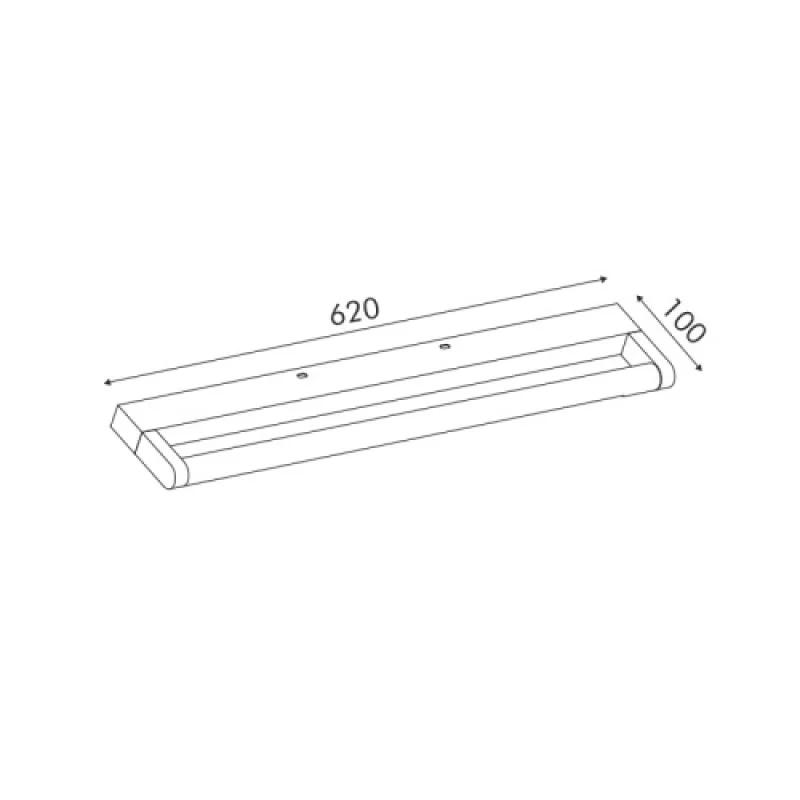 Bati CHROME 12W 300 PN283LED62CH – ACA Lighting LED аплик в хром, 12W, 3000K
