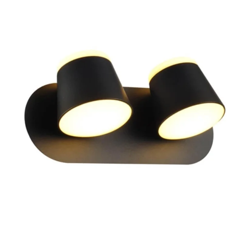 Wall Lights Lucido V83LEDW27BK – ACA Lighting LED wall light in black