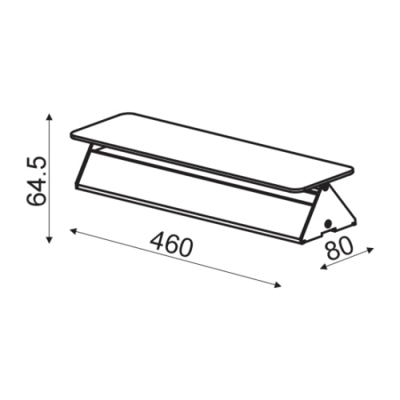Pyramid ZD806415LEDWH – ACA Lighting LED аплик в бял, 1X15W, 3000K, IP20