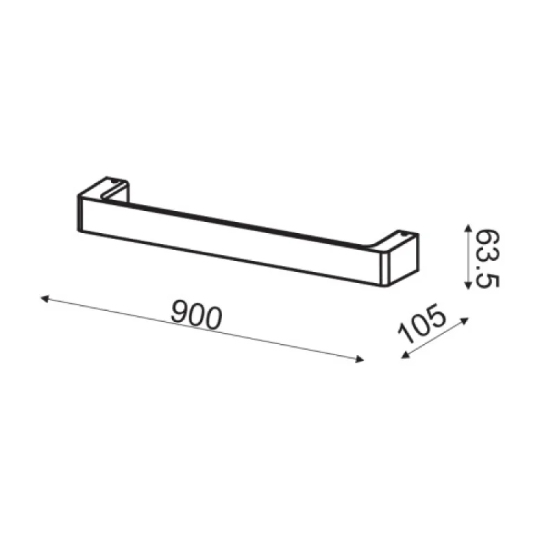 Foga ZD810418LEDGY – ACA Lighting аплик в сив, 1X18W, 3000K, IP20