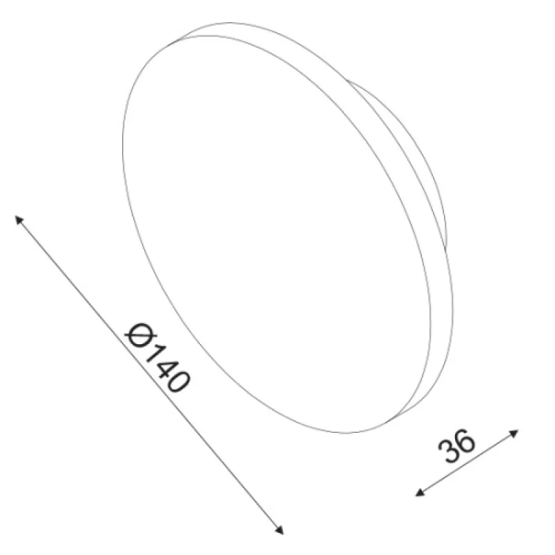 Eclipse ZM1705LEDWDW – ACA Lighting LED wall light, 1X5W, 3000K