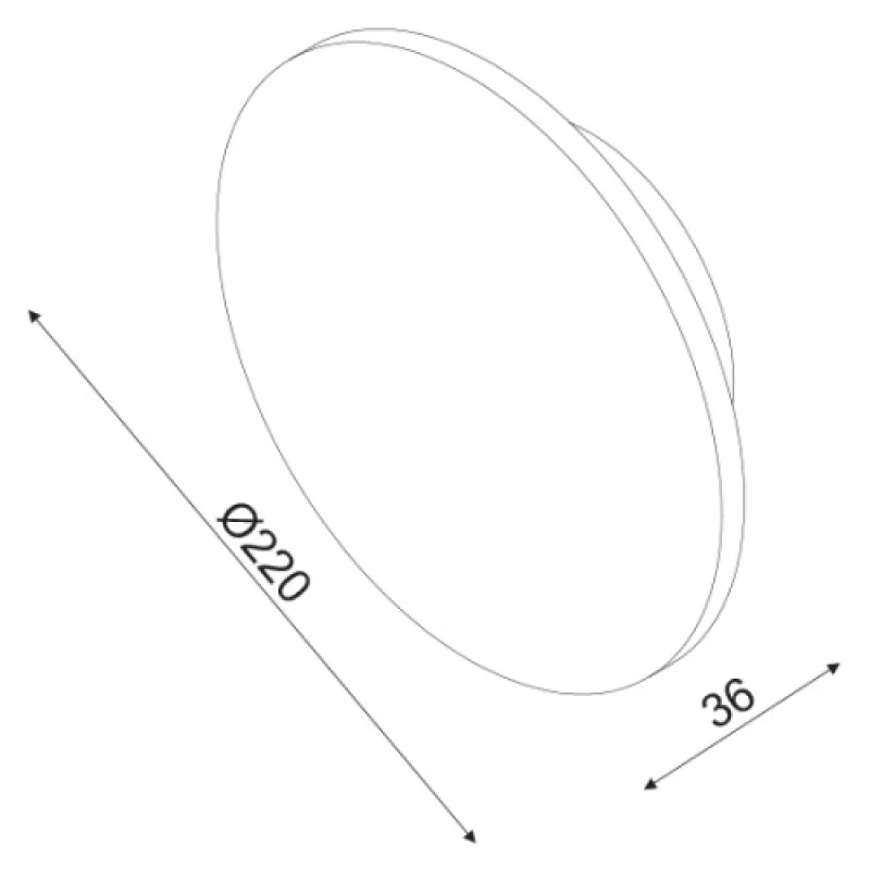 Eclipse ZM1710LEDWDW – ACA Lighting LED аплик, 1X10W, 3000K